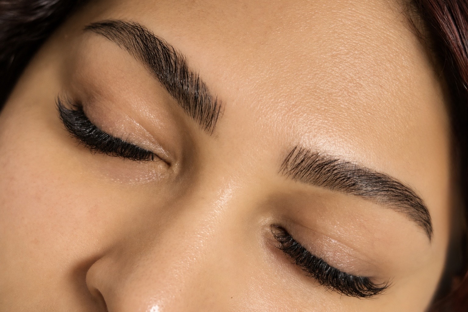 Volume lashes and brow lamination by LASH'D.